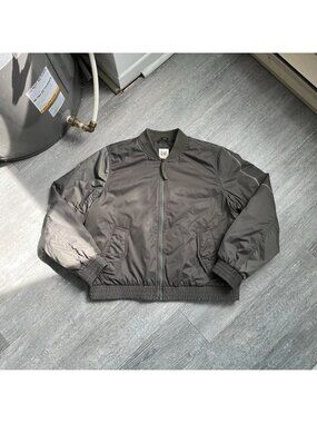 Green / Khaki Gap Zip-Up Bomber / Army / Military / Windbreaker Style Jacket